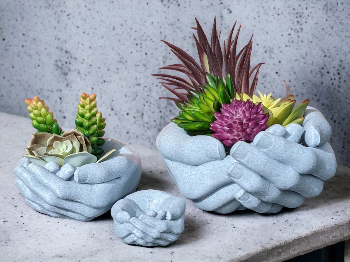 Hands Succulent Planter