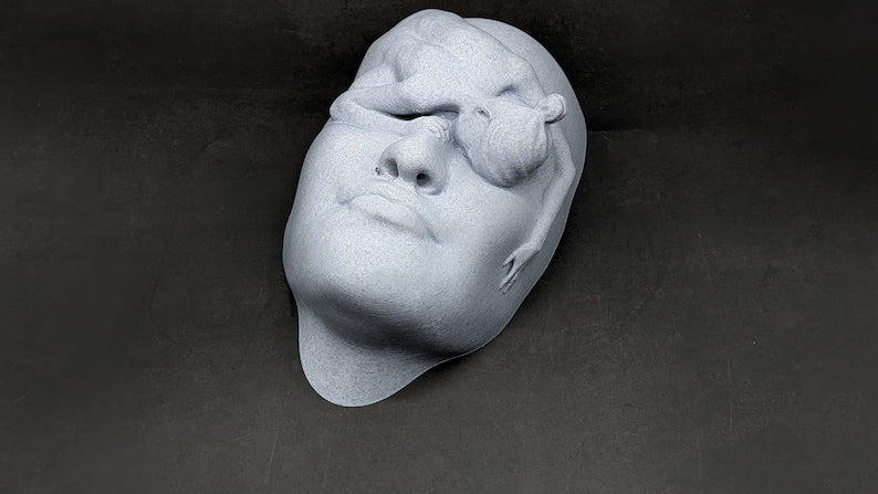 Abstract Ballerina Sculpture - Surrealism Wall Decor