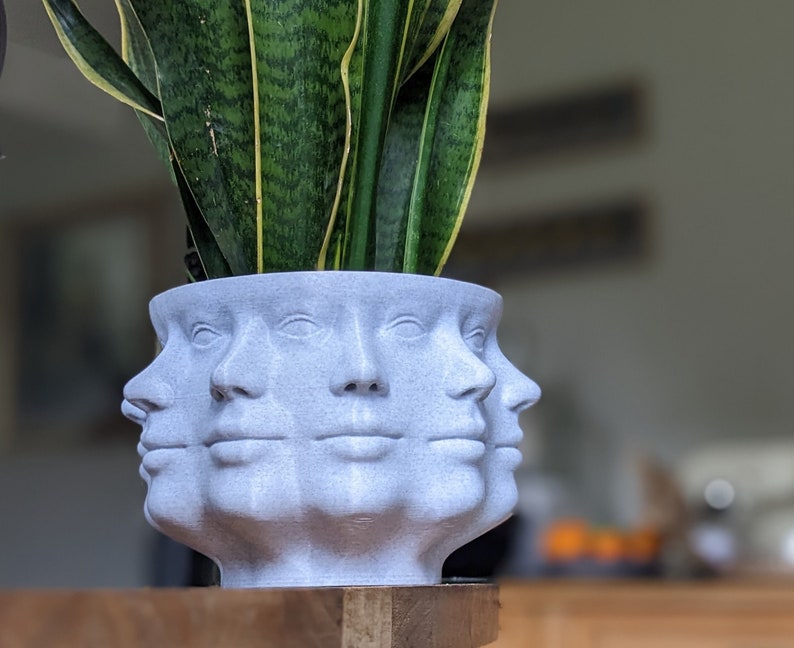 face plant pot uk Face Planter Multi-Headed Plant Pot – BluPrints3D