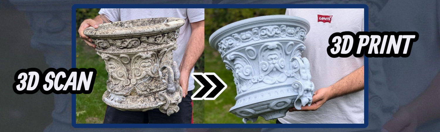 Restoration project of an 1800s fountain using modern 3D scanning and 3D printing technology by BluPrints3D, showing how historical details were digitally captured and recreated with precision.