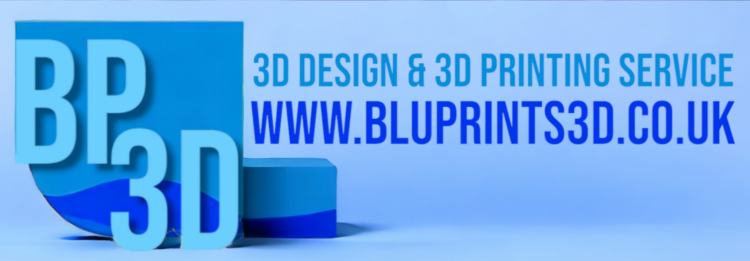 BluPrints3D logo representing professional 3D printing and 3D scanning services offered across the UK