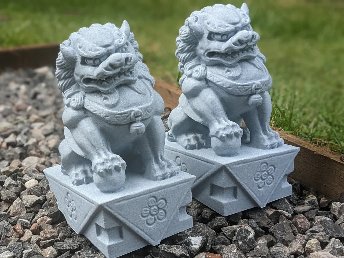 Foo Dogs Chinese Statue - Garden Sculpture Decor