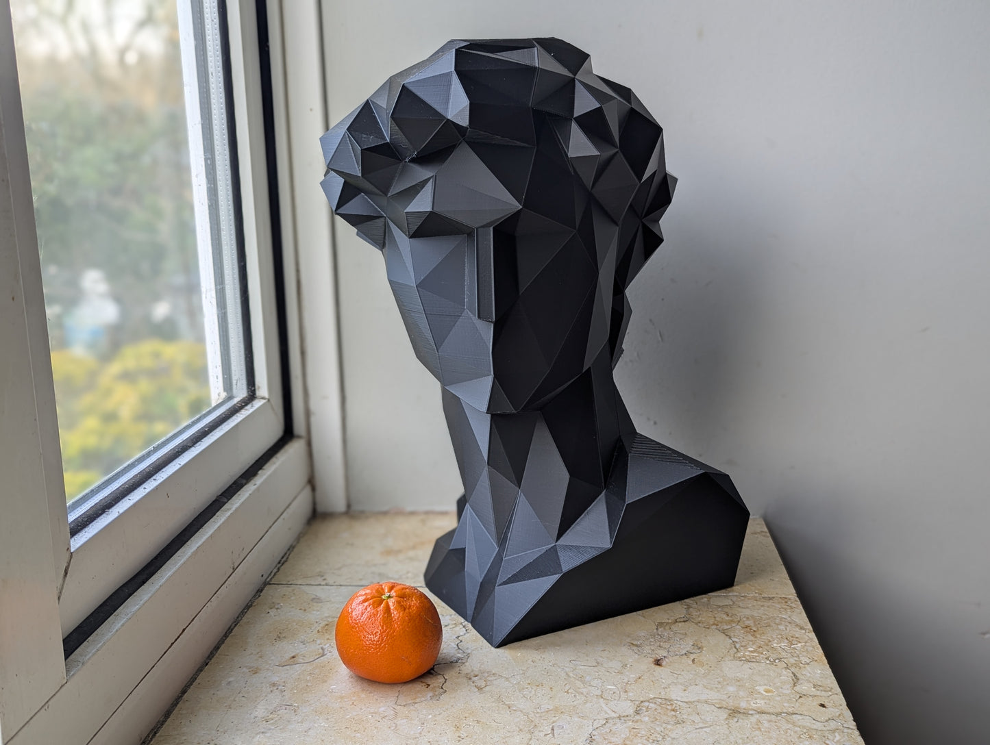 Geometric Bust of David - Michelangelo's Geometric David