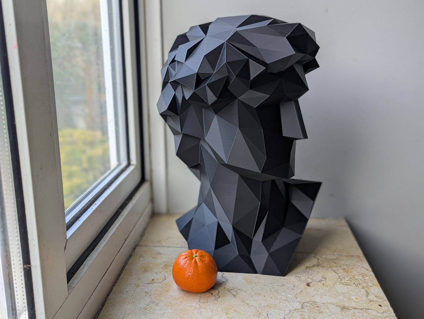 Geometric Bust of David - Michelangelo's Geometric David