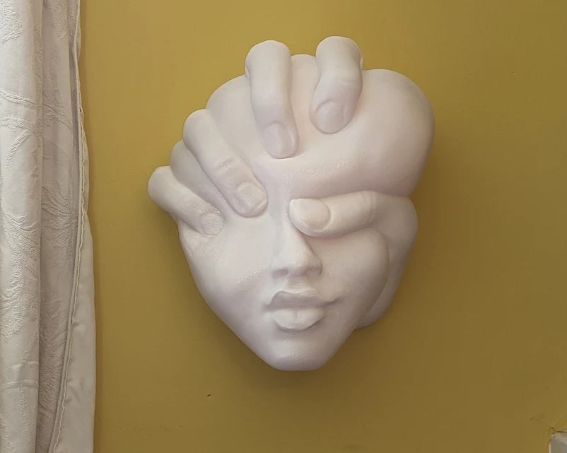 Abstract Sculpture - Head Squished Wall Art