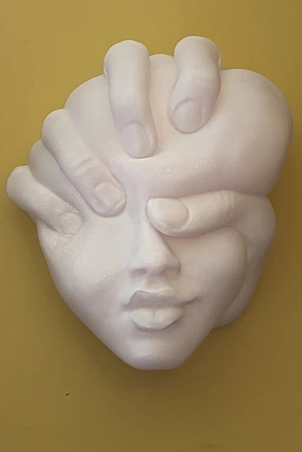 Abstract Sculpture - Head Squished Wall Art