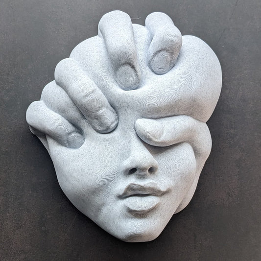 Abstract Sculpture - Head Squished Wall Art