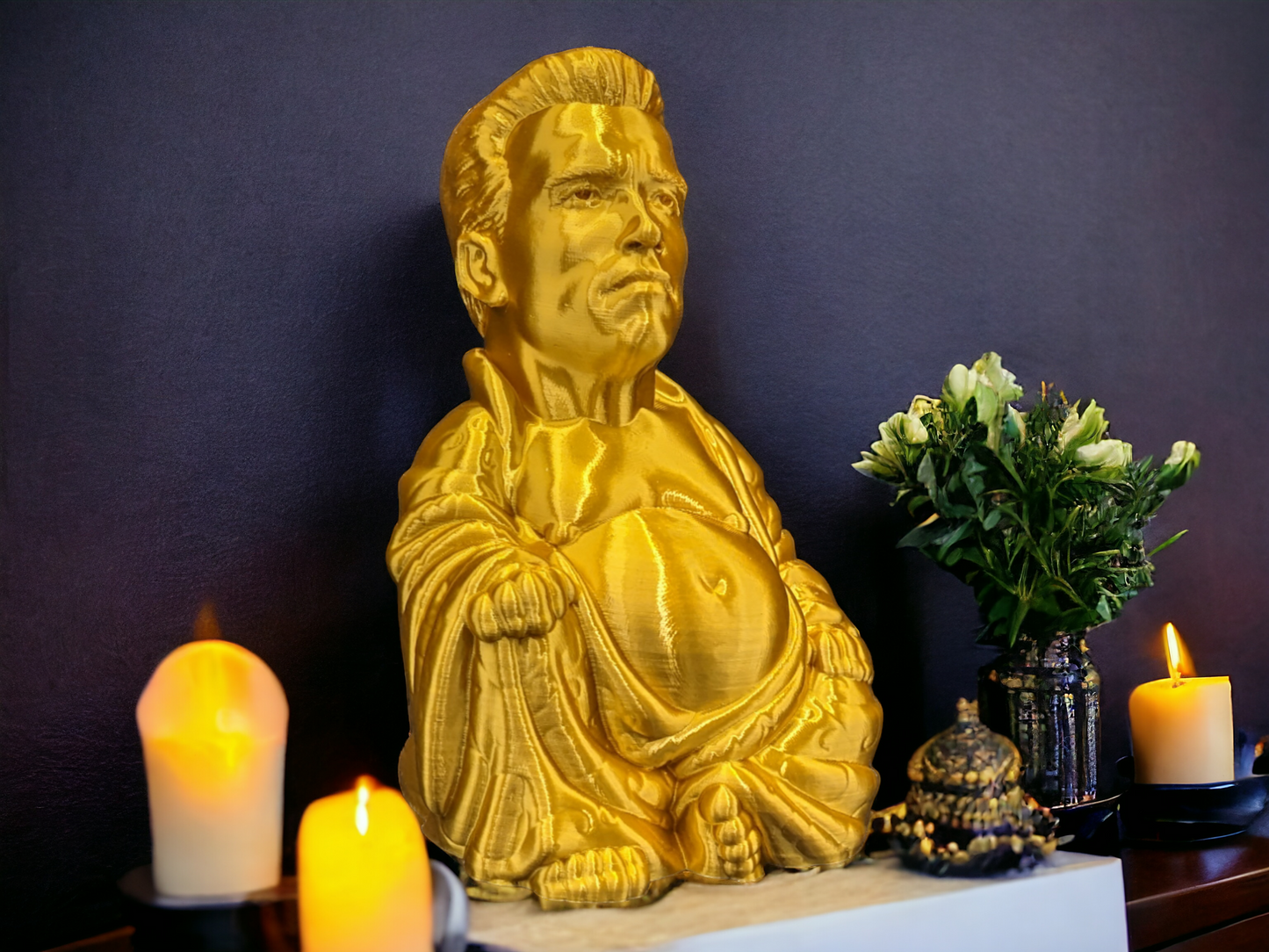 Arnold Schwarzenegger Buddha