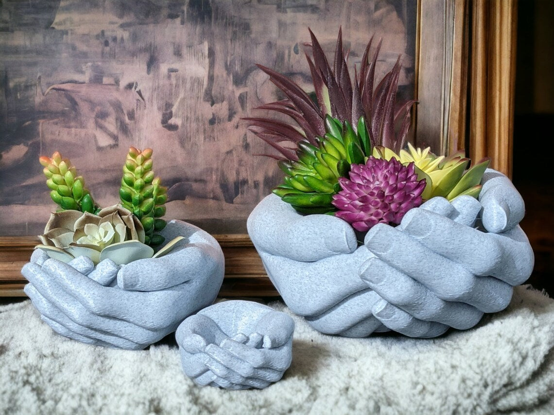 Hands Succulent Planter