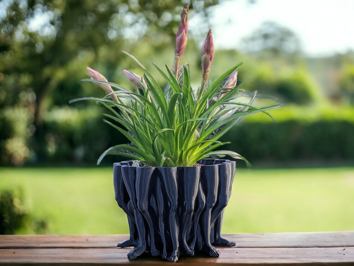 Poly Leg Vase Planter - Abstract Plant Pot