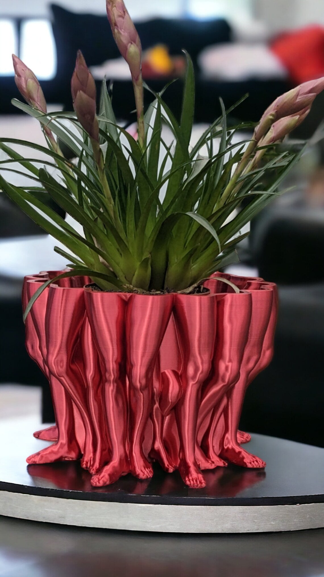 Poly Leg Vase Planter - Abstract Plant Pot