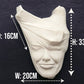 Abstract Face Wall Sculpture – Modern Surreal 3D Wall Art Decor