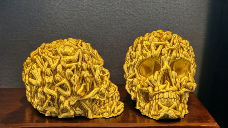 Skull Dancers Ornament, Abstract Sculpture