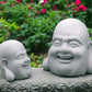 Zen Laughing Buddha - Garden Sculpture Decor