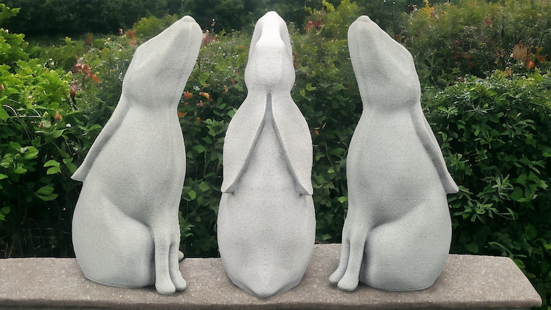 Moongazing Hare - Garden Sculpture Decor