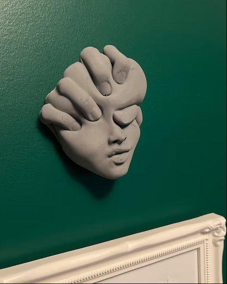 Abstract Sculpture - Head Squished Wall Art